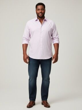 Elevee Custom Clothing Lavender Shirt see measurements for Sizing